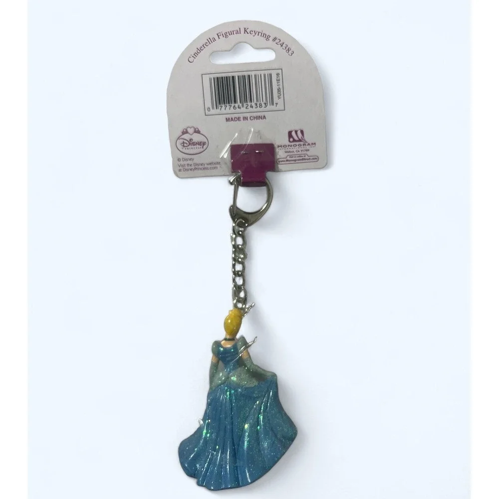 Disney Princess Cinderella Figural Keyring for Backpack and Purse 4.75 Inches